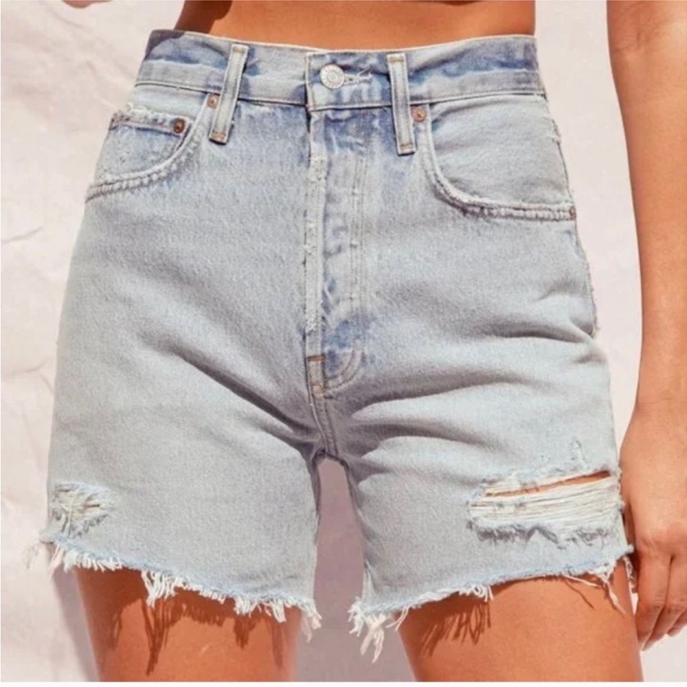 Agolde RILEY high waist short light wash 25